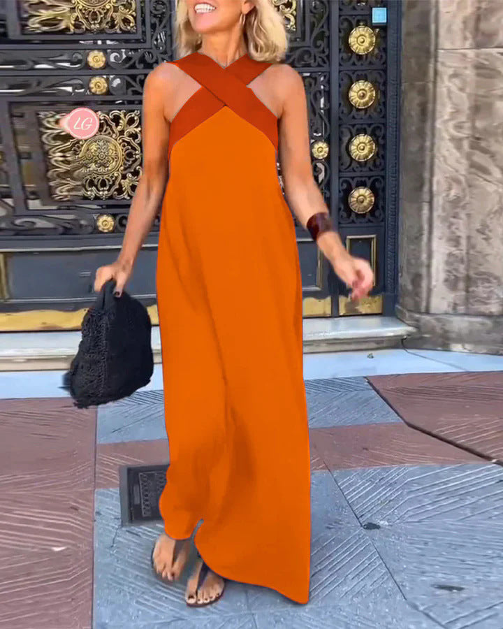 Emma – Women Breathable Crossed Maxi Dress - Image 5