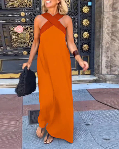 Emma – Women Breathable Crossed Maxi Dress - Image 5