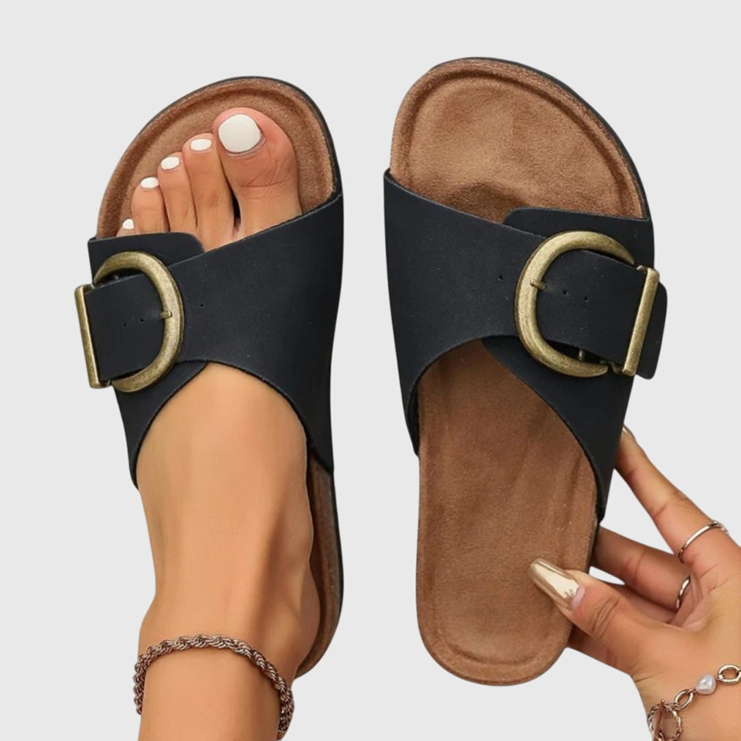 Clara – Chic Orthopedic Slide Sandals for Women - Image 1