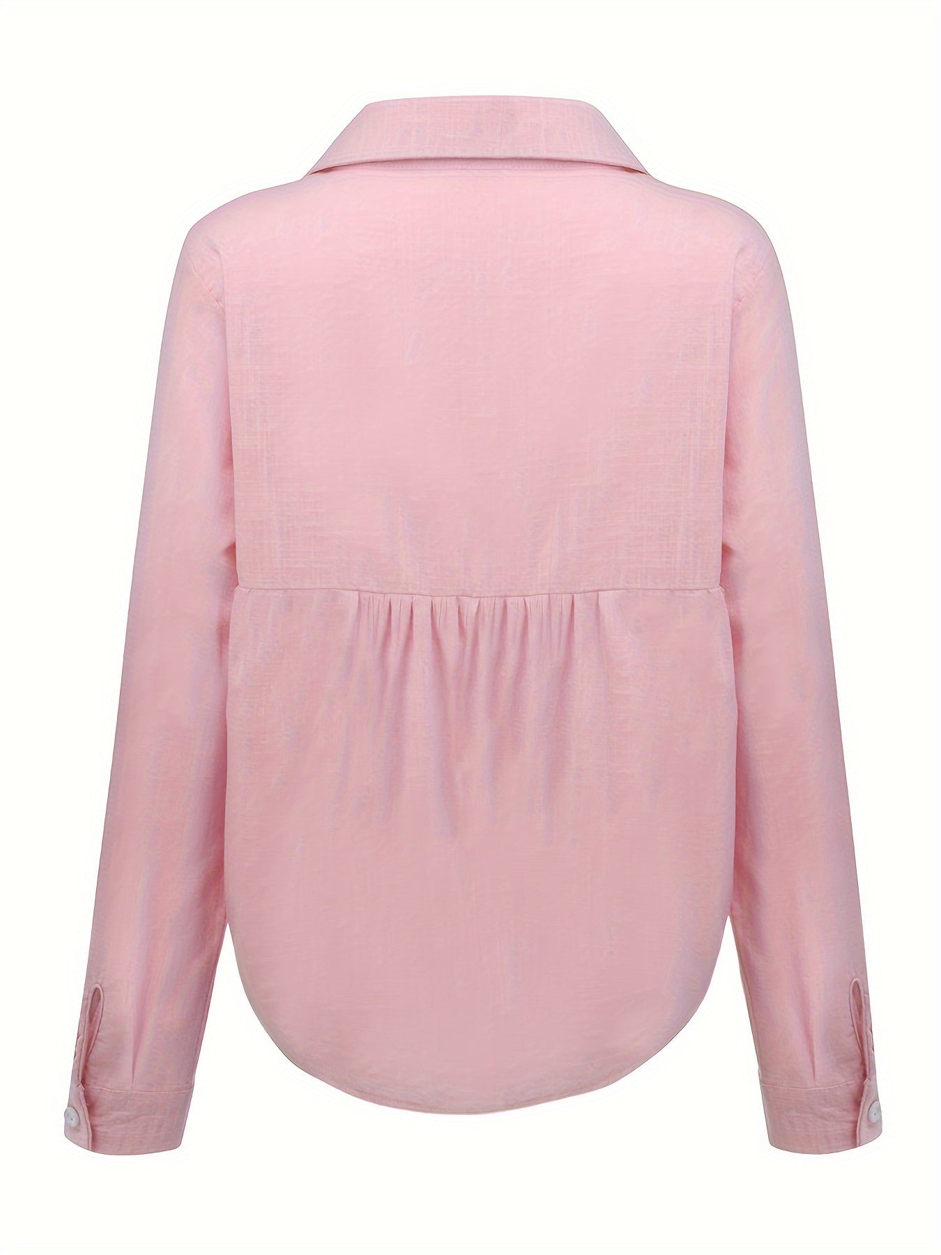 Luisa – Effortless Long-Sleeved Linen Blouse for Women - Image 9