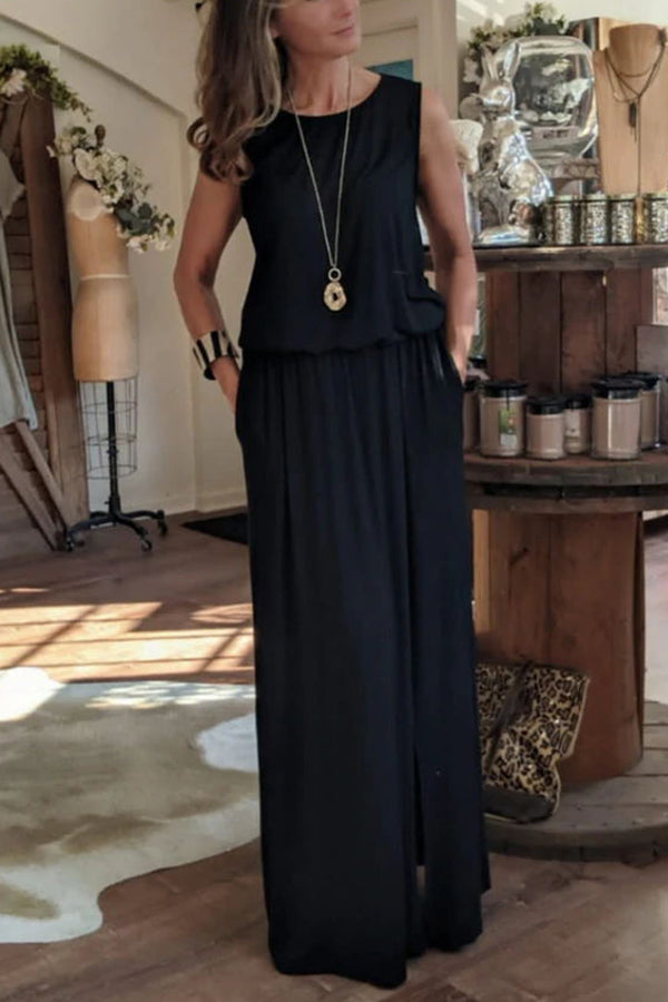 Katrin – Women Loose Fit Slit Maxi Dress - Image 11