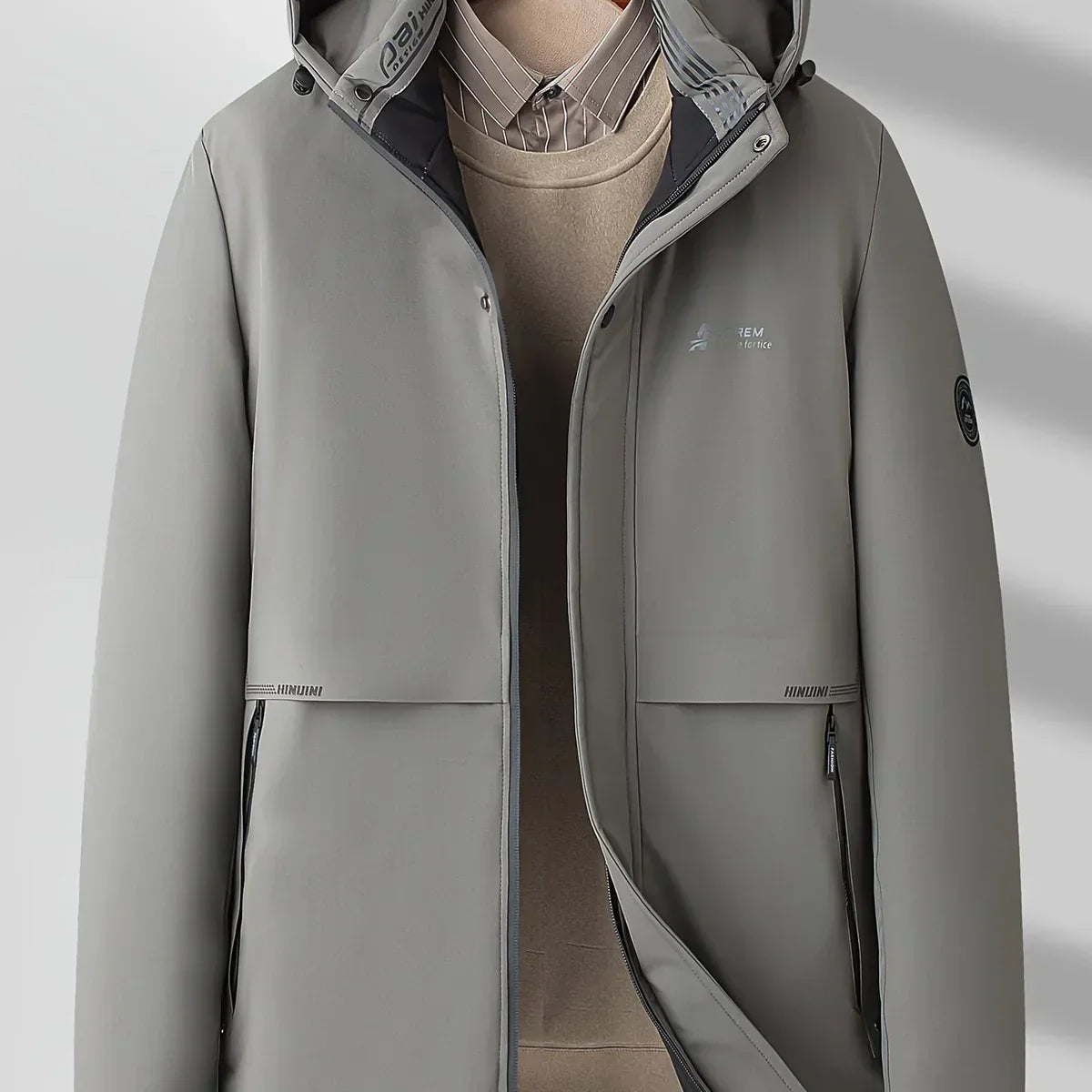 Daniel – Techniczna zimowa parka męska z kapturem o nowoczesnym kroju