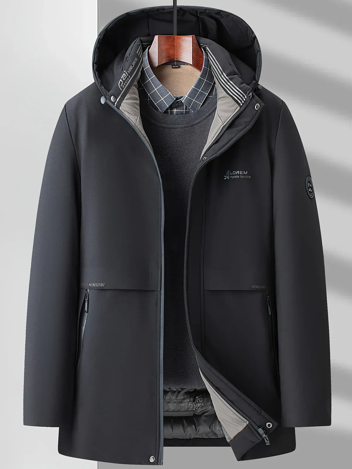 Daniel – Techniczna zimowa parka męska z kapturem o nowoczesnym kroju