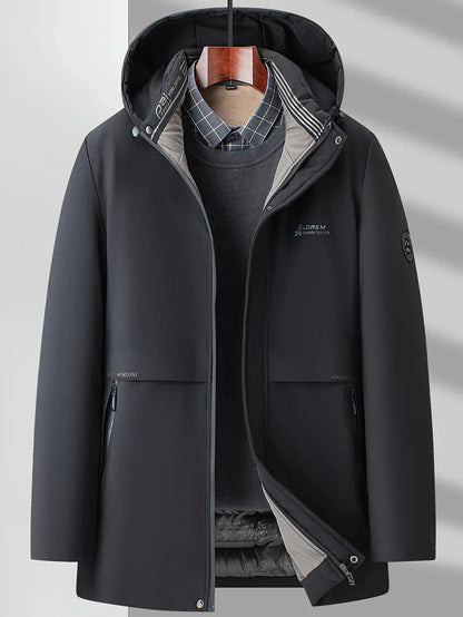 Daniel – Techniczna zimowa parka męska z kapturem o nowoczesnym kroju