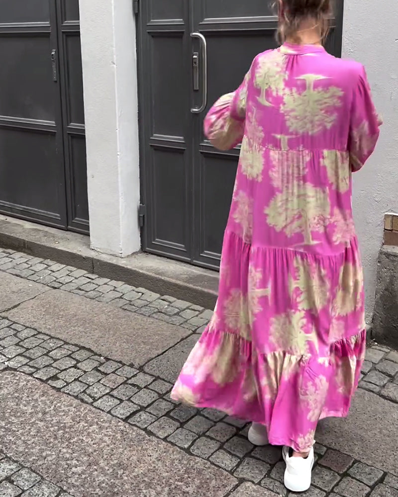 Luisa – Floral Loose-Fitting Patchwork Dress - Image 5