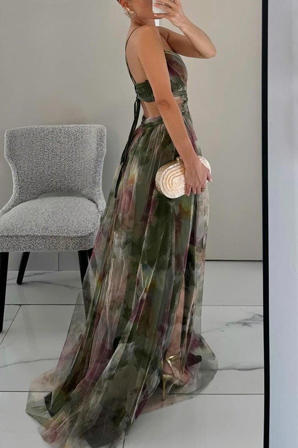 Nicole – Elegantes Maxikleid mit Falten für Damen - Image 2