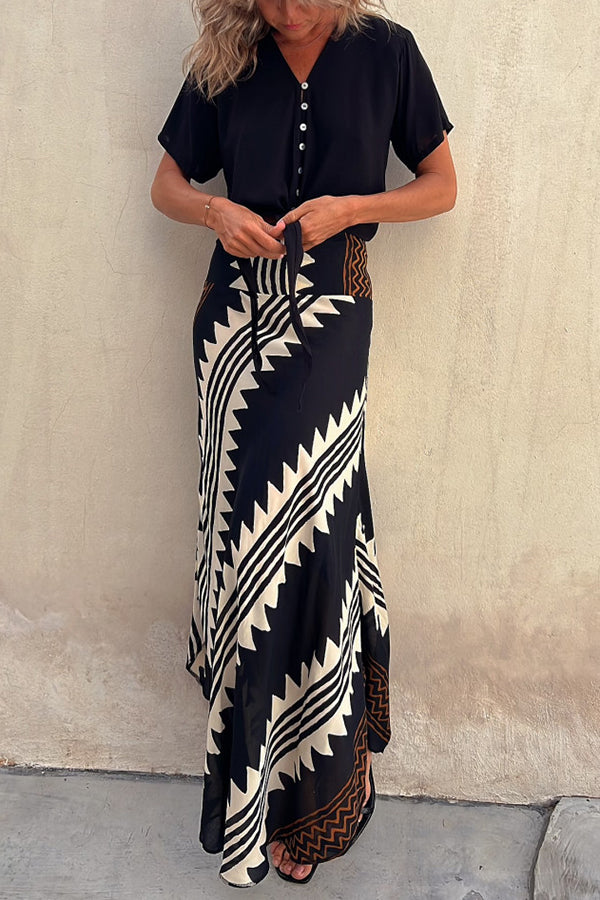 Stefanie – Women’s Elastic Waist Maxi Skirt - Image 12