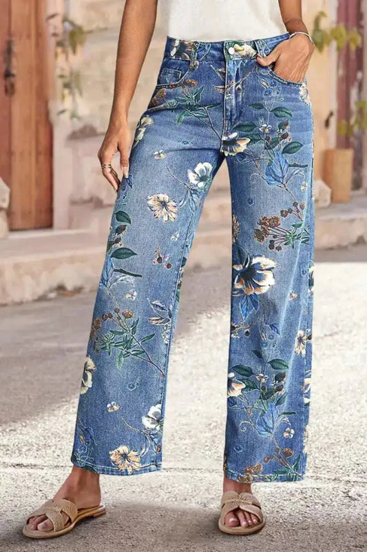 Sabine – High Waist Straight Leg Trousers - Image 1
