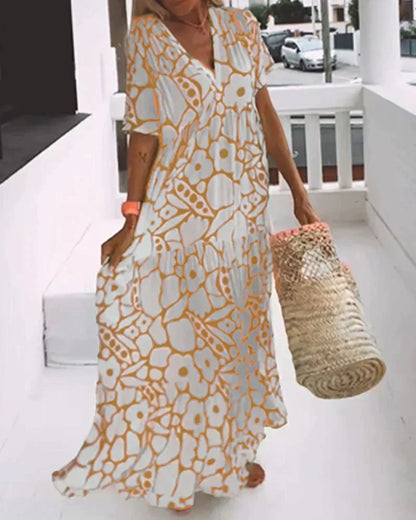 Karin – Women Floral Print Maxi Dress - Image 2