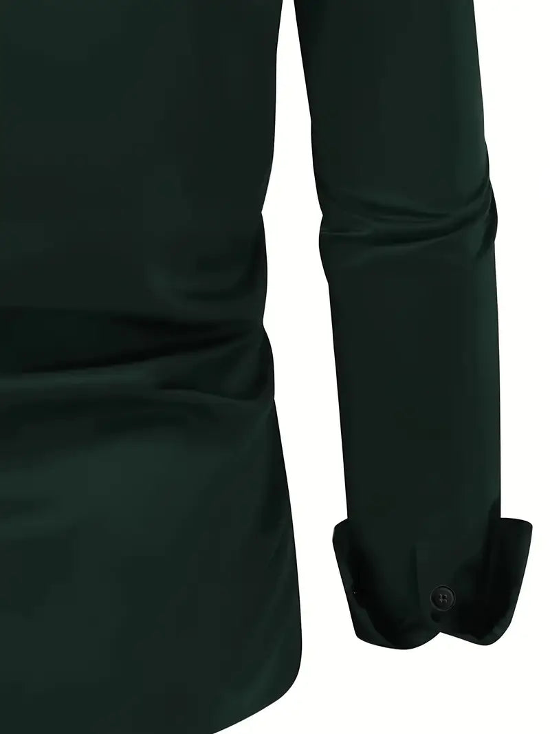 Adrián – Męska Koszula Slim Fit z Długim Rękawem