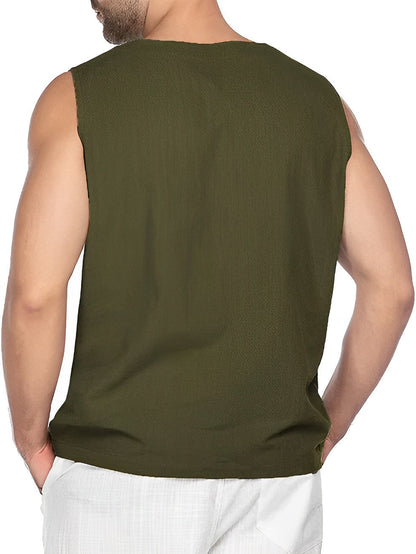 Marco – Męski letni tank top o swobodnym, lekkim kroju