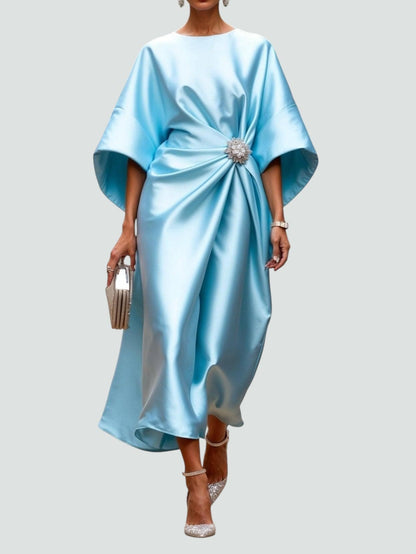 Ines – Women Luxe Satin Evening Dress - Image 3