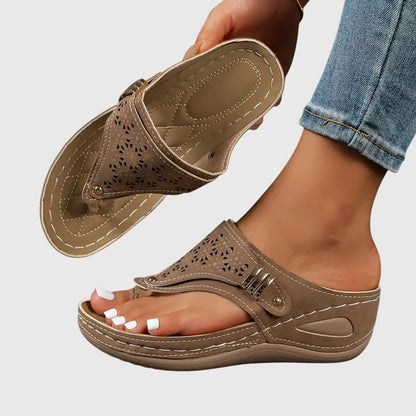 Carina – Women Slip On Flat Sandals - Image 1
