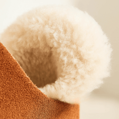 Clara – Damskie ocieplane kapcie domowe z miękkim futerkiem