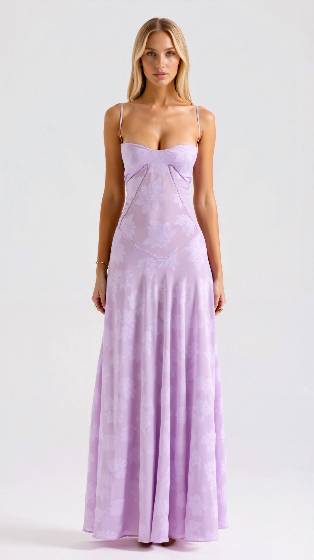 Antonia – Women Floral Print Wedding Guest Dress - Image 10