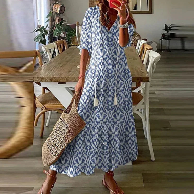 Lucía – Długa damska sukienka boho maxi