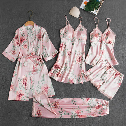 Isabella – Jedwabisty komplet satynowej bielizny nocnej damskiej