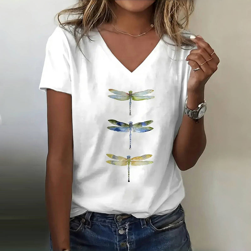 Kirsten – Dragonfly Graphic Tee - Image 1