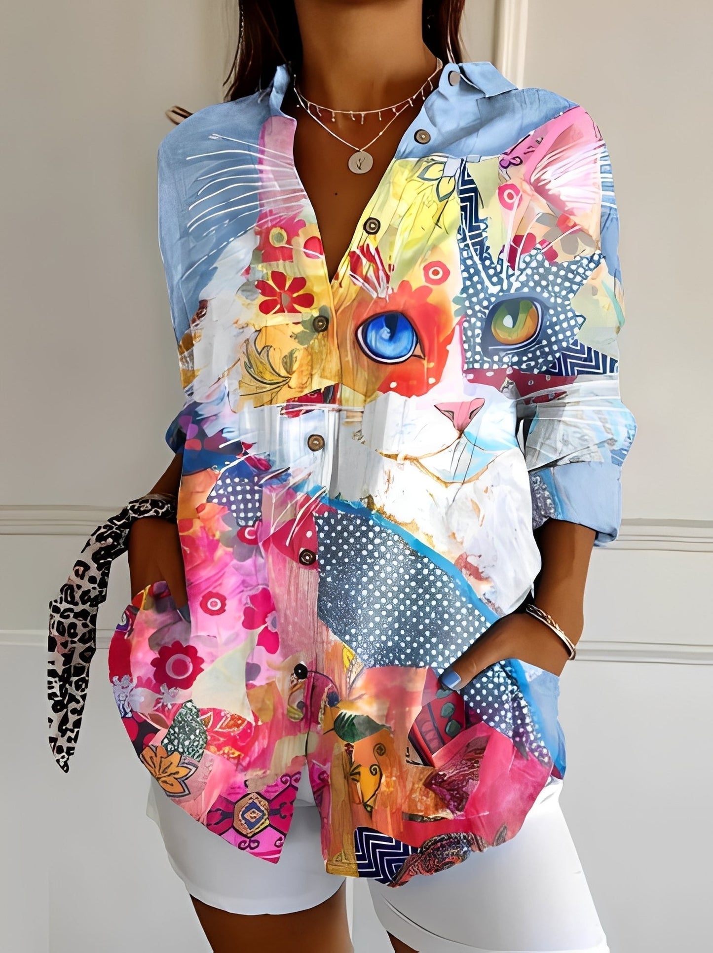 María – Stylowa Artystyczna Bluzka Damska