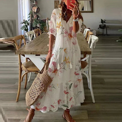 Lucía – Długa damska sukienka boho maxi