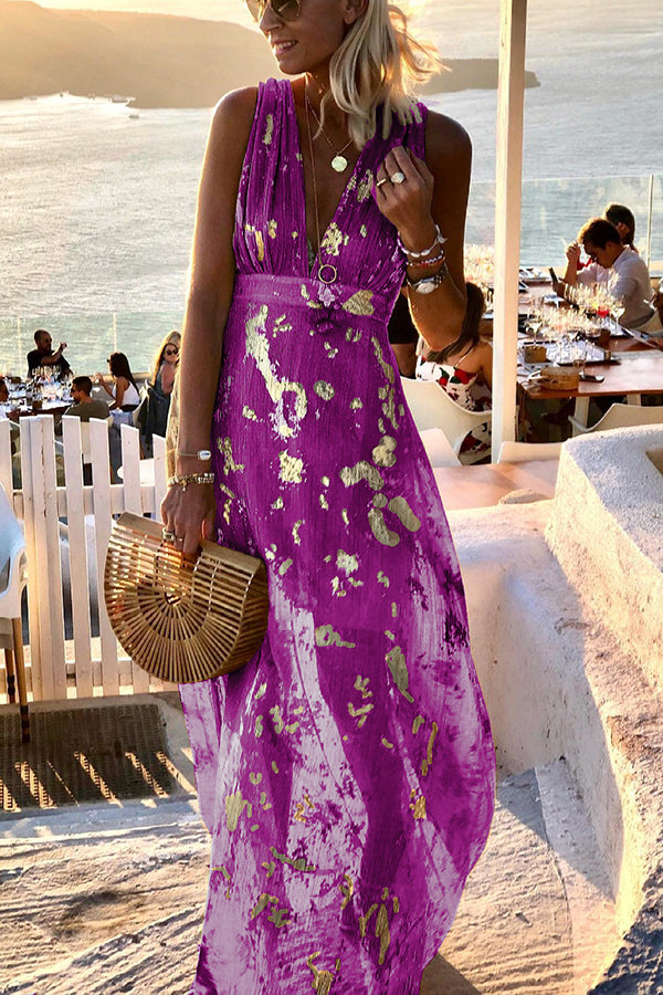 Gisela – Women Elegant V-neck Maxi Dress - Image 12
