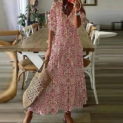 Lucía – Długa damska sukienka boho maxi
