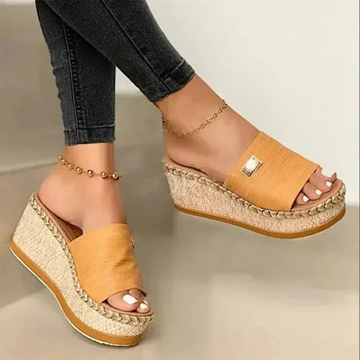 Lieselotte – Platform Wedge Sandals - Image 1