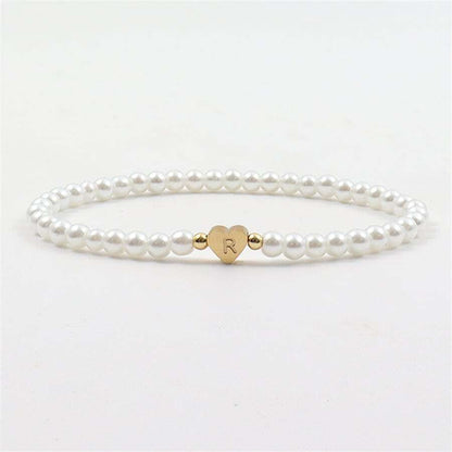 Nena – Heart Charm Pearl Bracelet - Image 4