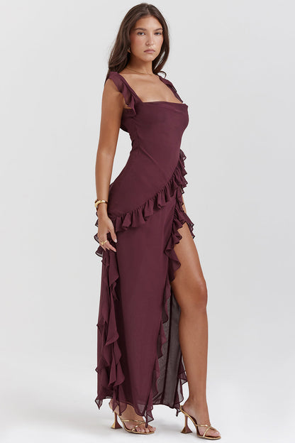 Maren – Elegant Ruffled Maxi Dress for women - Image 3