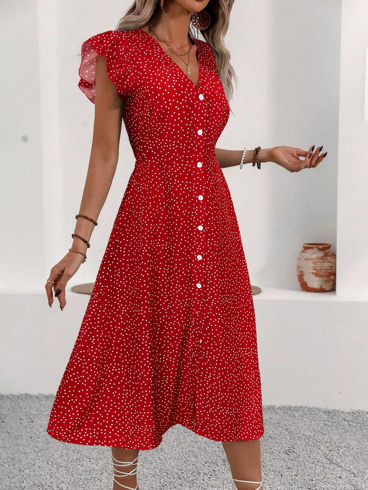 Sandra – Women Floral Print Midi Dress - Image 4