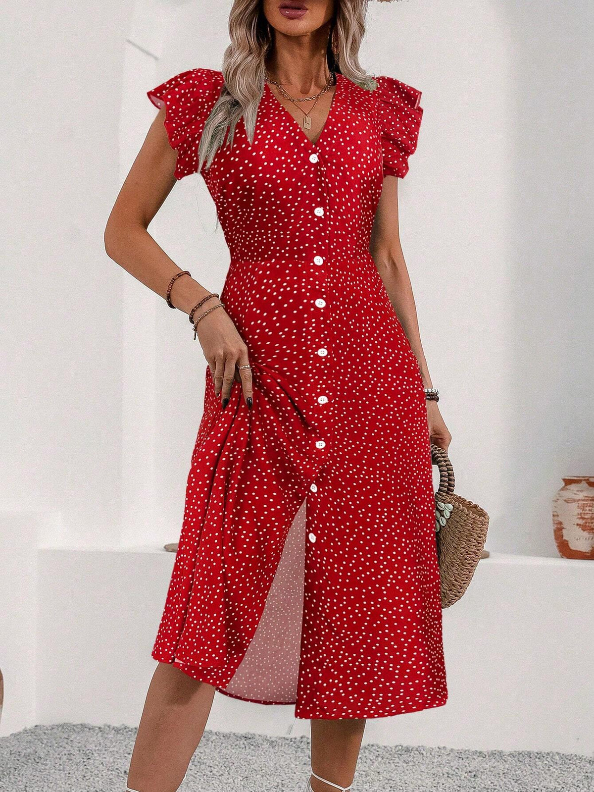 Sandra – Women Floral Print Midi Dress - Image 6