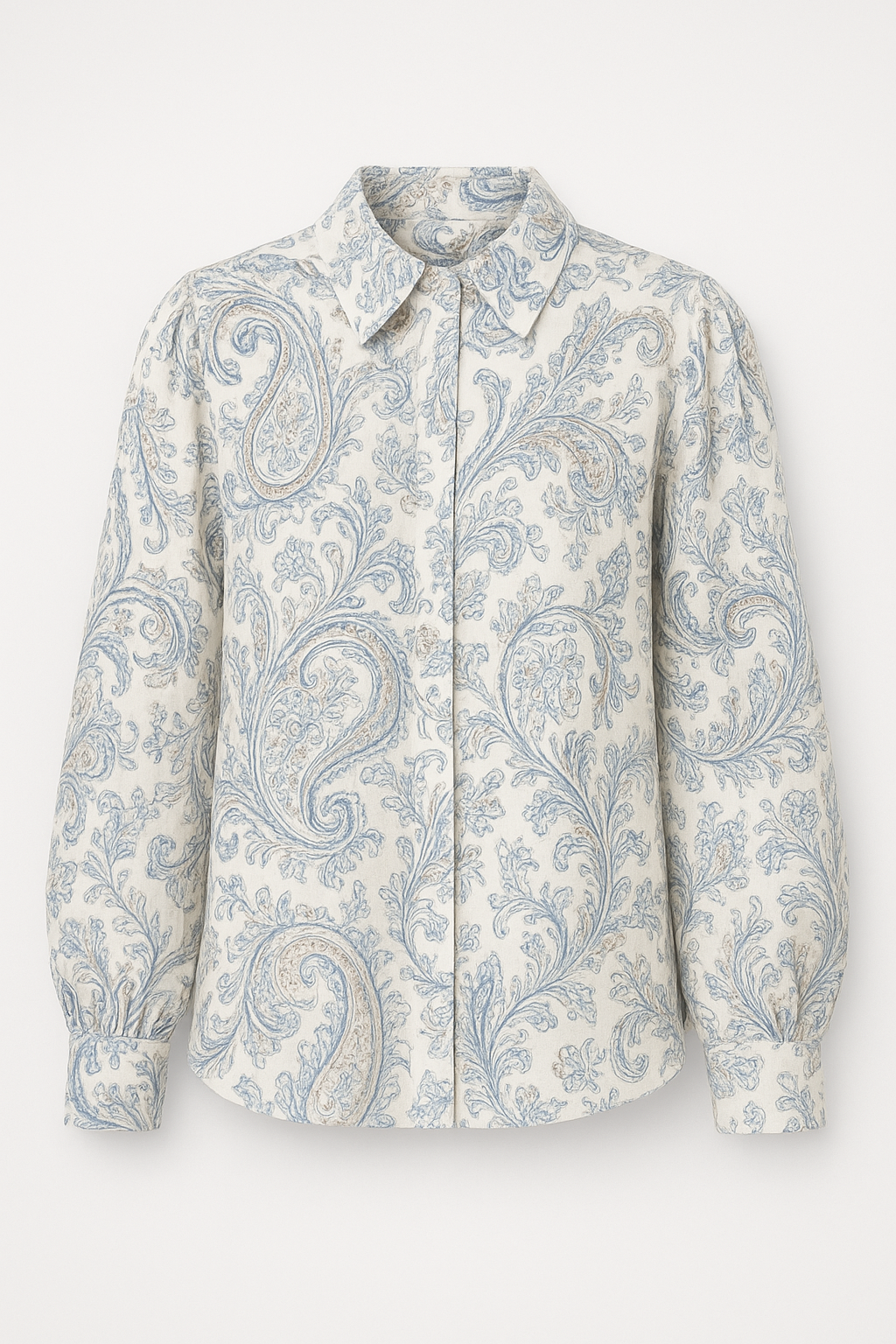 Andrea – High Neck Printed Long Sleeve Dress for Women - Image 2