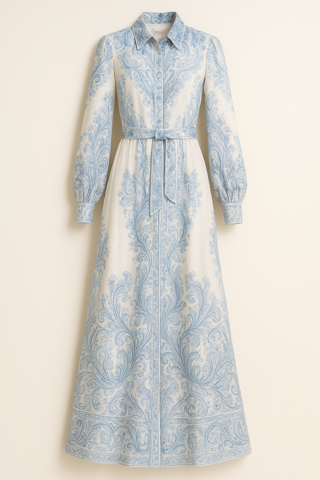 Andrea – High Neck Printed Long Sleeve Dress for Women - Image 6
