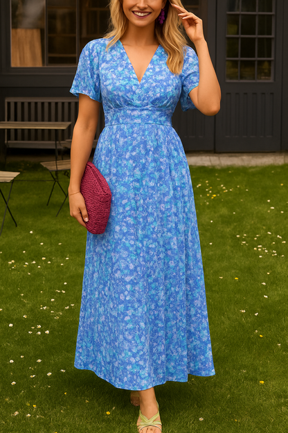 Lotte – Elegant V-neck and feminine fit Dress for Women - Image 4