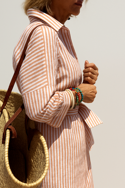 Lara – Classic Striped Shirt for Women - Image 4