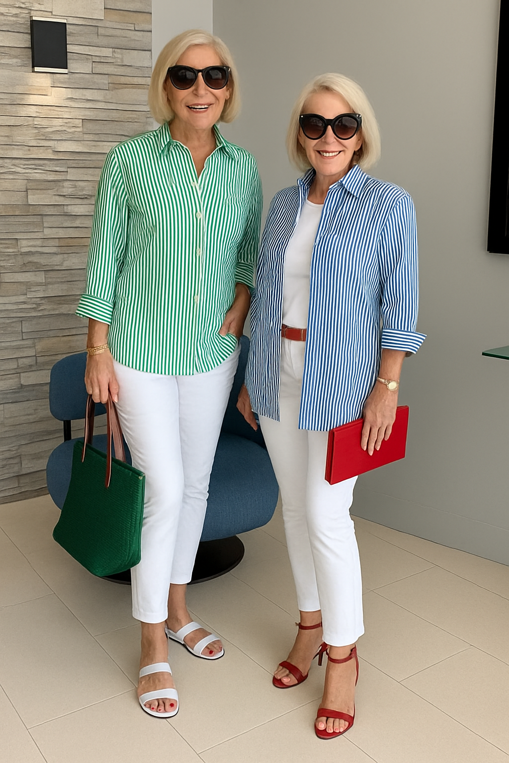 Julia – Stylish Striped Blouse for Women - Image 3
