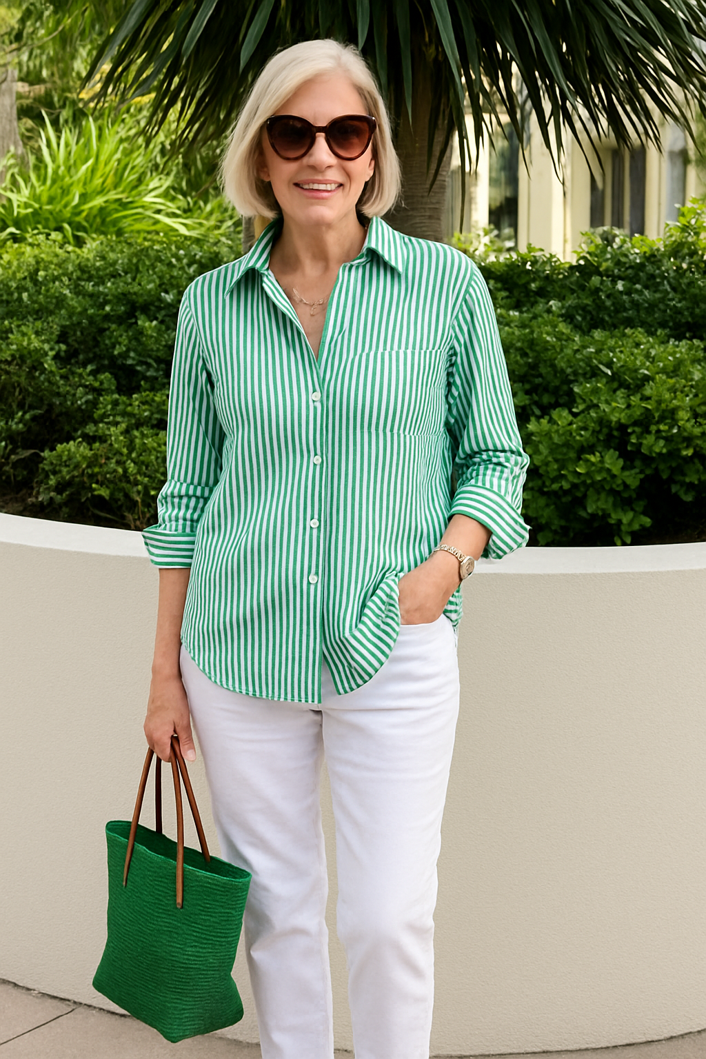 Julia – Stylish Striped Blouse for Women - Image 4