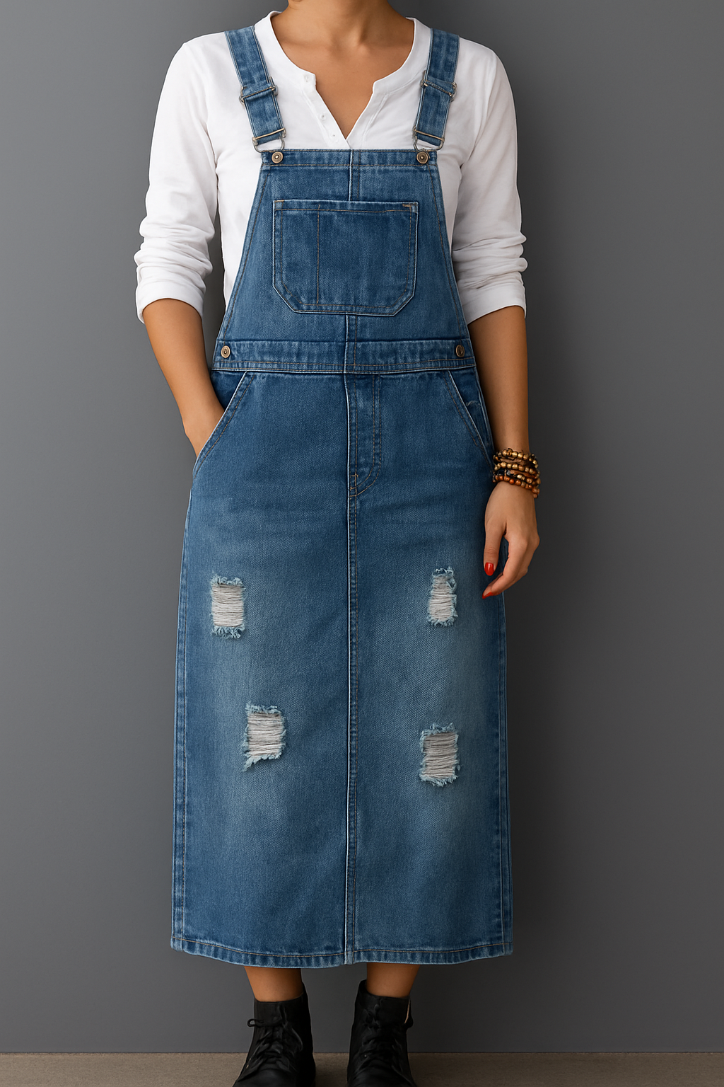 Sven – Casual Denim Overall Dress for Women - Image 7