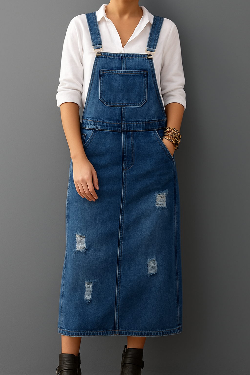 Sven – Casual Denim Overall Dress for Women - Image 8