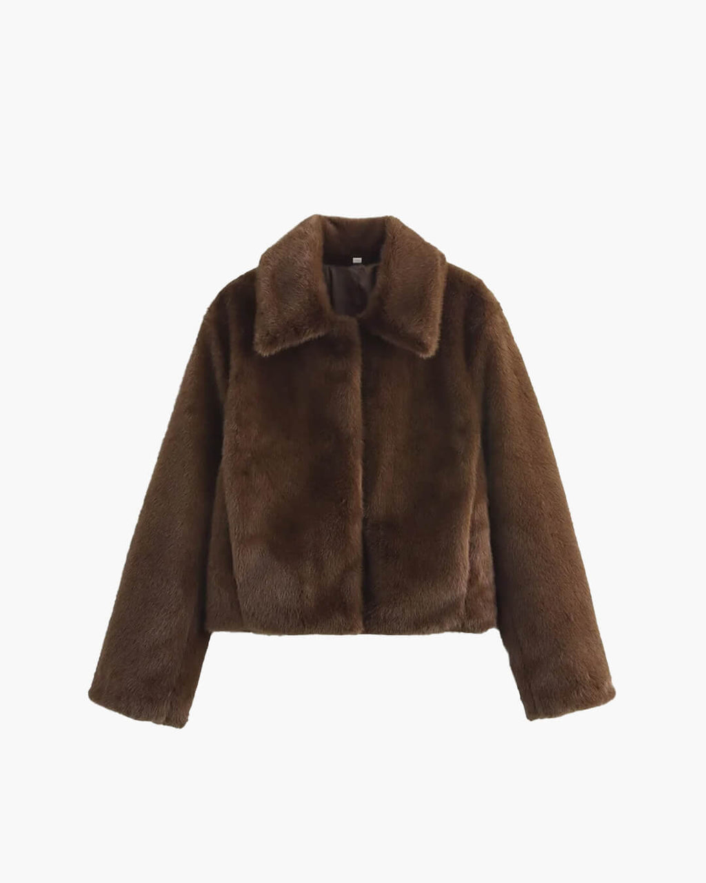 Damska kurtka ze sztucznego futra, o krótkim kroju, miękka i elegancka - J&B; - 1 - Livia-Moda
