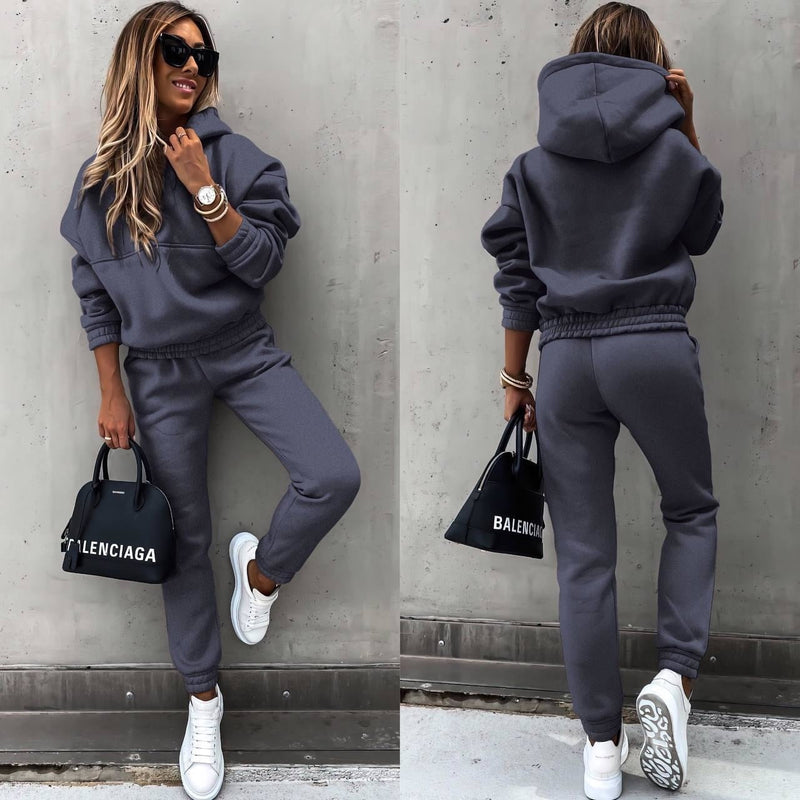 Lounge-Set für Damen in moderner Passform mit kuscheligem Tragekomfort - 2 - Jasminaboutique.com