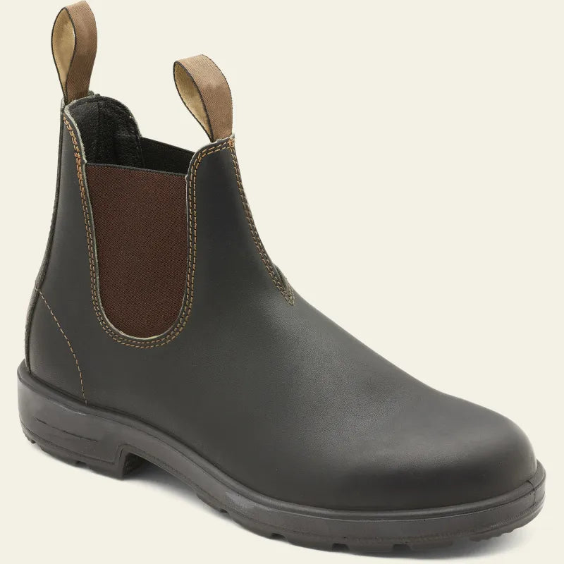 Męskie buty typu chelsea w stylu slip-on z solidną podeszwą - J&B; - 1 - Livia-Moda
