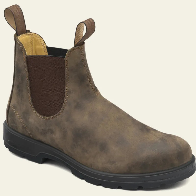 Męskie buty typu chelsea w stylu slip-on z solidną podeszwą - J&B; - 3 - Livia-Moda