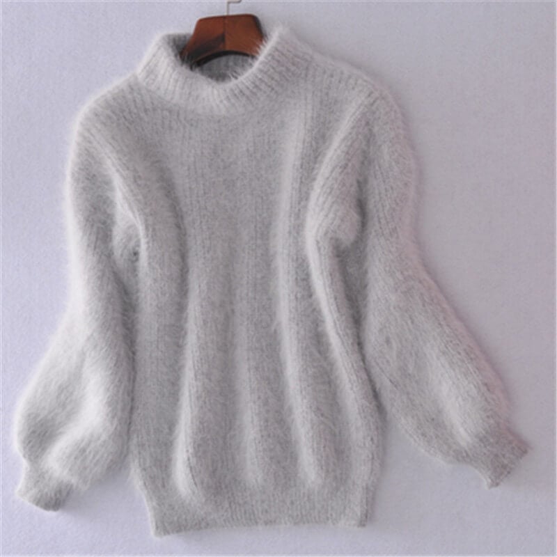 Damska bluza oversize z stójką i luźnym krojem - J&B; - 4 - Livia-Moda