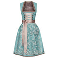 Dirndl damskie z koronkowymi wykończeniami i paskiem w talii - J&B; - 1 - Livia-Moda