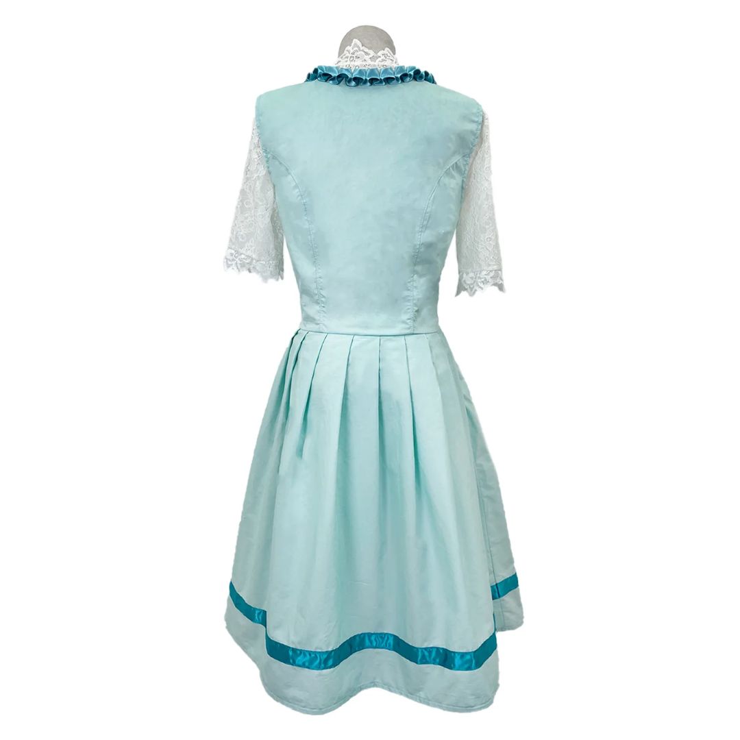 Dirndl damskie z koronkowymi rękawami i kwiatowym wzorem - J&B; - 5 - Livia-Moda