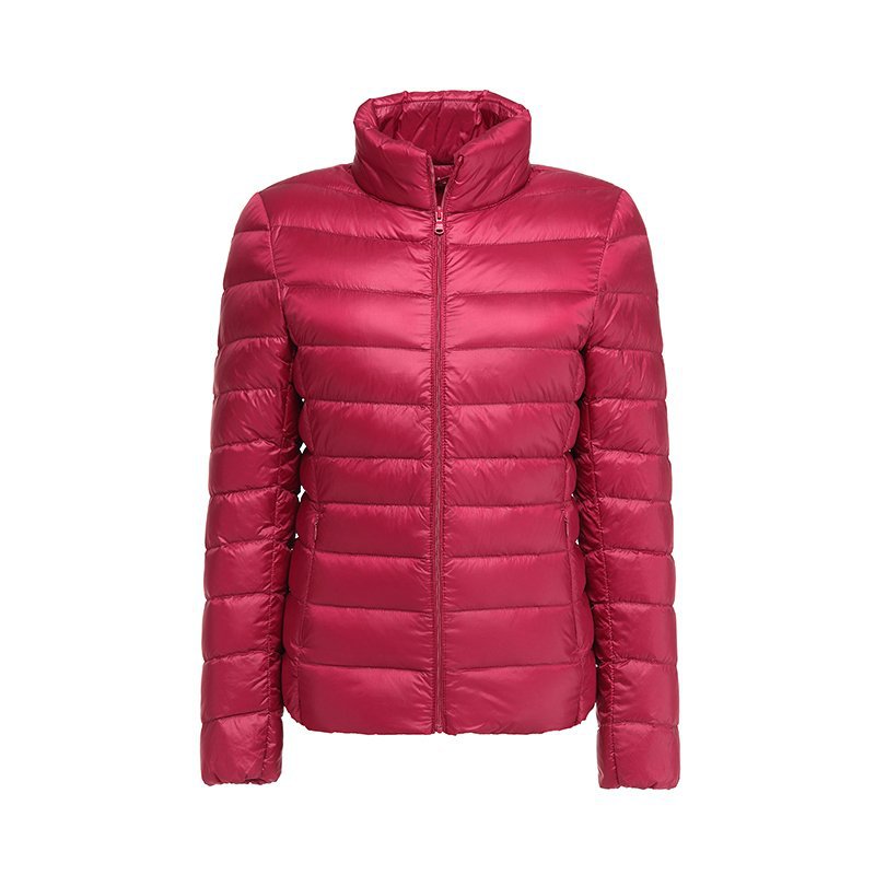 Lekka damska kurtka puchowa z pikowanym wzorem i dopasowanym krojem - J&B; - 7 - Livia-Moda