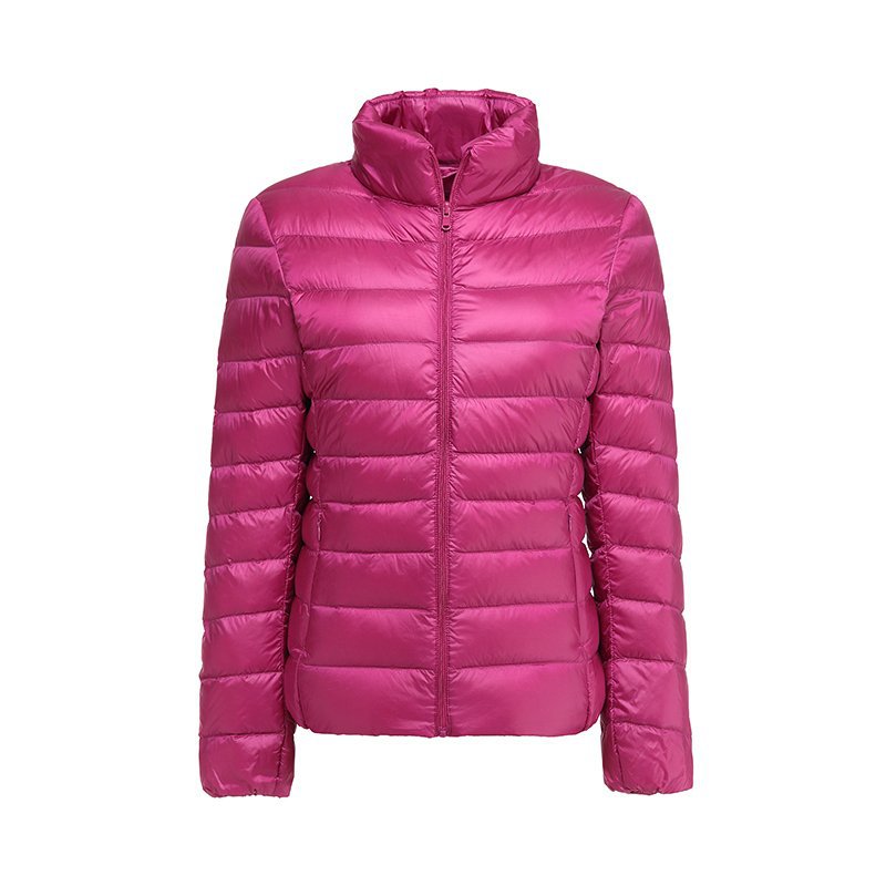 Lekka damska kurtka puchowa z pikowanym wzorem i dopasowanym krojem - J&B; - 4 - Livia-Moda