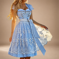 Dirndl damski w stylu sznurowanym z haftowaną spódnicą - J&B; - 4 - Livia-Moda