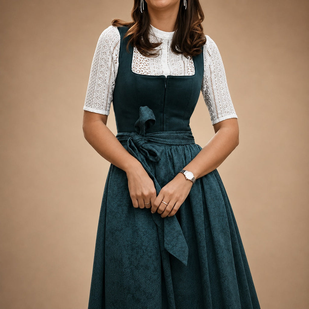 Sukienka midi dla kobiet – Podkreślający sylwetkę krój z eleganckimi detalami - J&B; - 4 - Livia-Moda